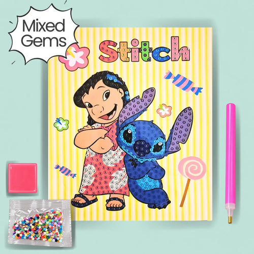 Hawaiin Besties Diamond Painting Kit Assorted Gems (1pc)