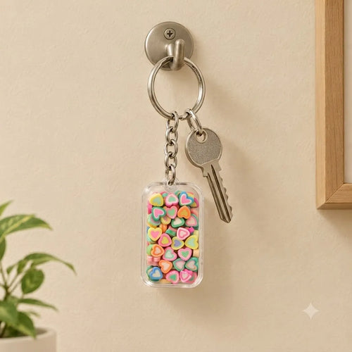 Miniature Polymer Clay Heart Fimo Assorted (10pcs)