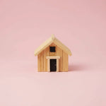 Miniature Hut Assorted (1pc) on the pink background.
