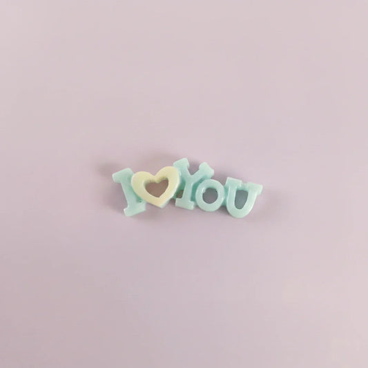 Miniature I Love You Toys (1pc) on the light background.