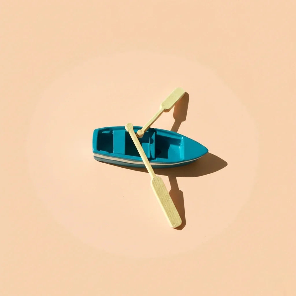 Miniature Boat with Oars Assorted (1pc)