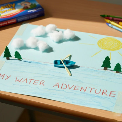 Miniature Boat with Oars Assorted (1pc)