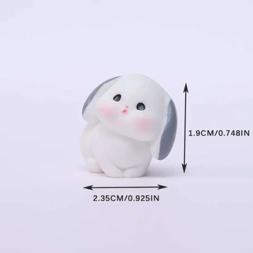 Miniature Ear Bunny(1pc) shown in size.