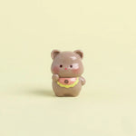 Miniature Cute Resin Bear Assorted (1pc) displayed on a light yellow background