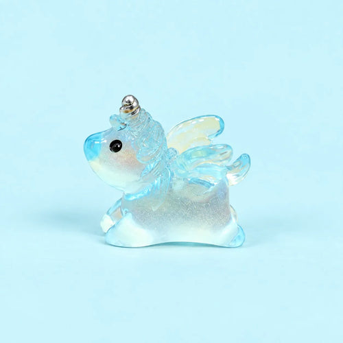 Miniature Glow Unicorn Horse Assorted (1pc) displayed on a light blue background