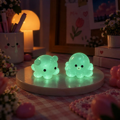 Miniature Glow Octopus Assorted (1pc)