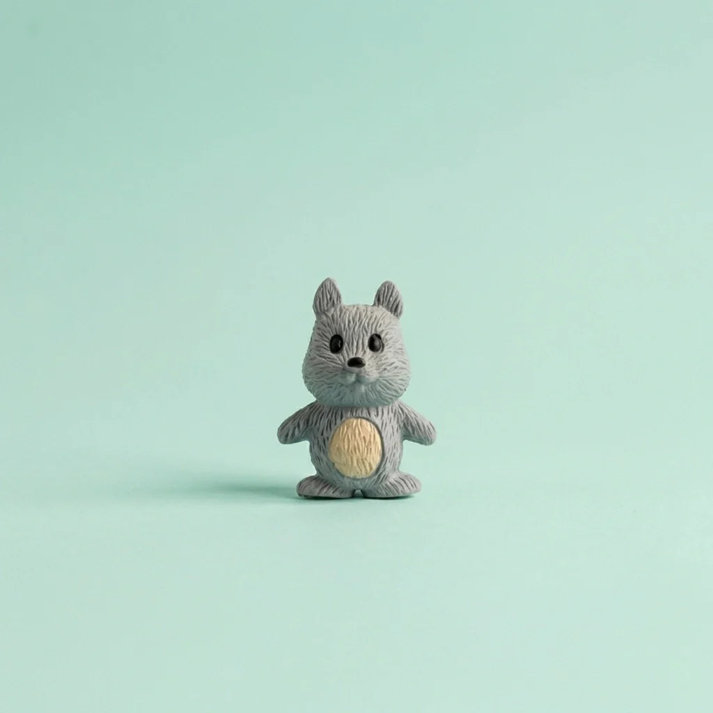 Miniature Squirrel Assorted (1Pc) on a light mint green background.