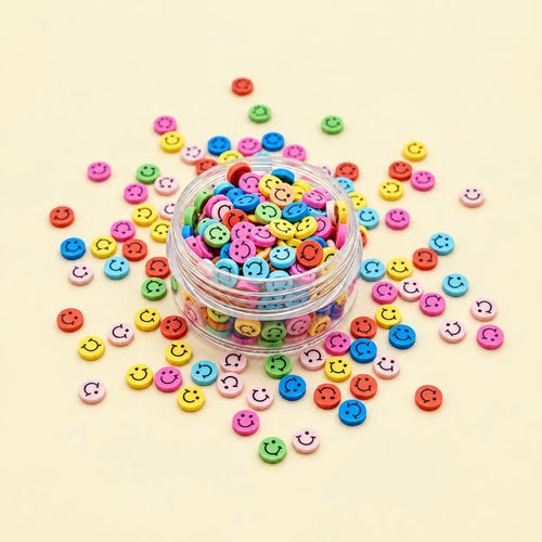 Miniature Polymer Clay Smiley Assorted (10pcs)