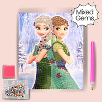 Sisters Forever Diamond Painting Kit Assorted Gems ( 1pc )