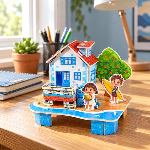 Sunny Shores Beach House 3D puzzle (1Pc)