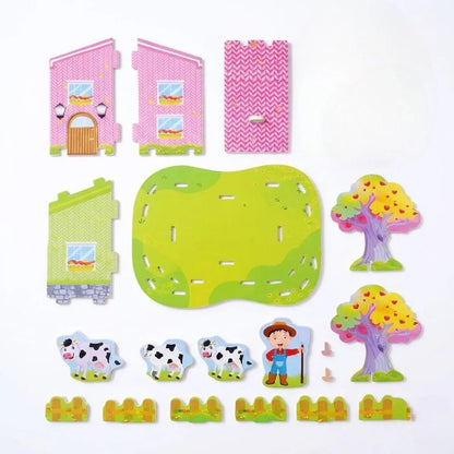Happy Cow Yard 3D Puzzle (1Pc)