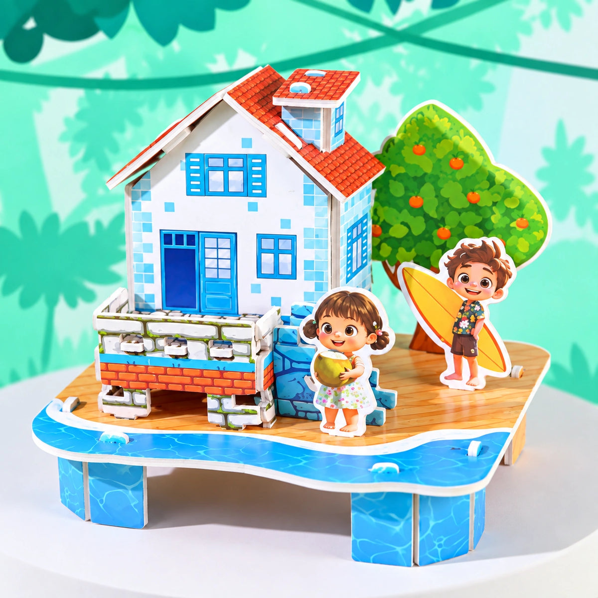Sunny Shores Beach House 3D puzzle (1Pc)