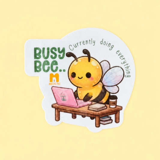 Busy Bee Laminated Sticker (1pc)