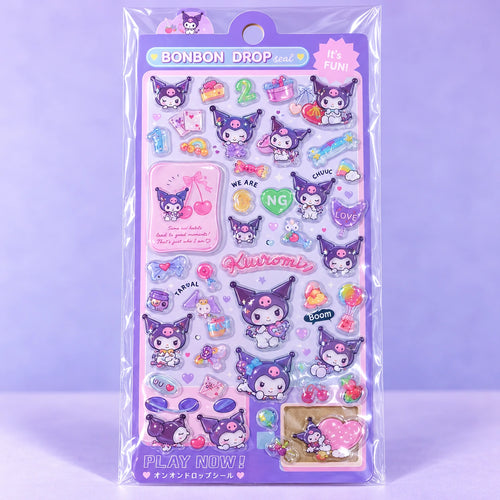 Kawaii Midnight Mischief 3D Stickersheet