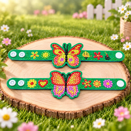 Floral Butterfly Bracelet Diamond Painting Kit (1Pc)