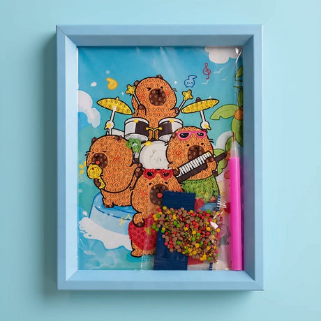 Bear Music Band Diamond Painting Kit (1Pc)