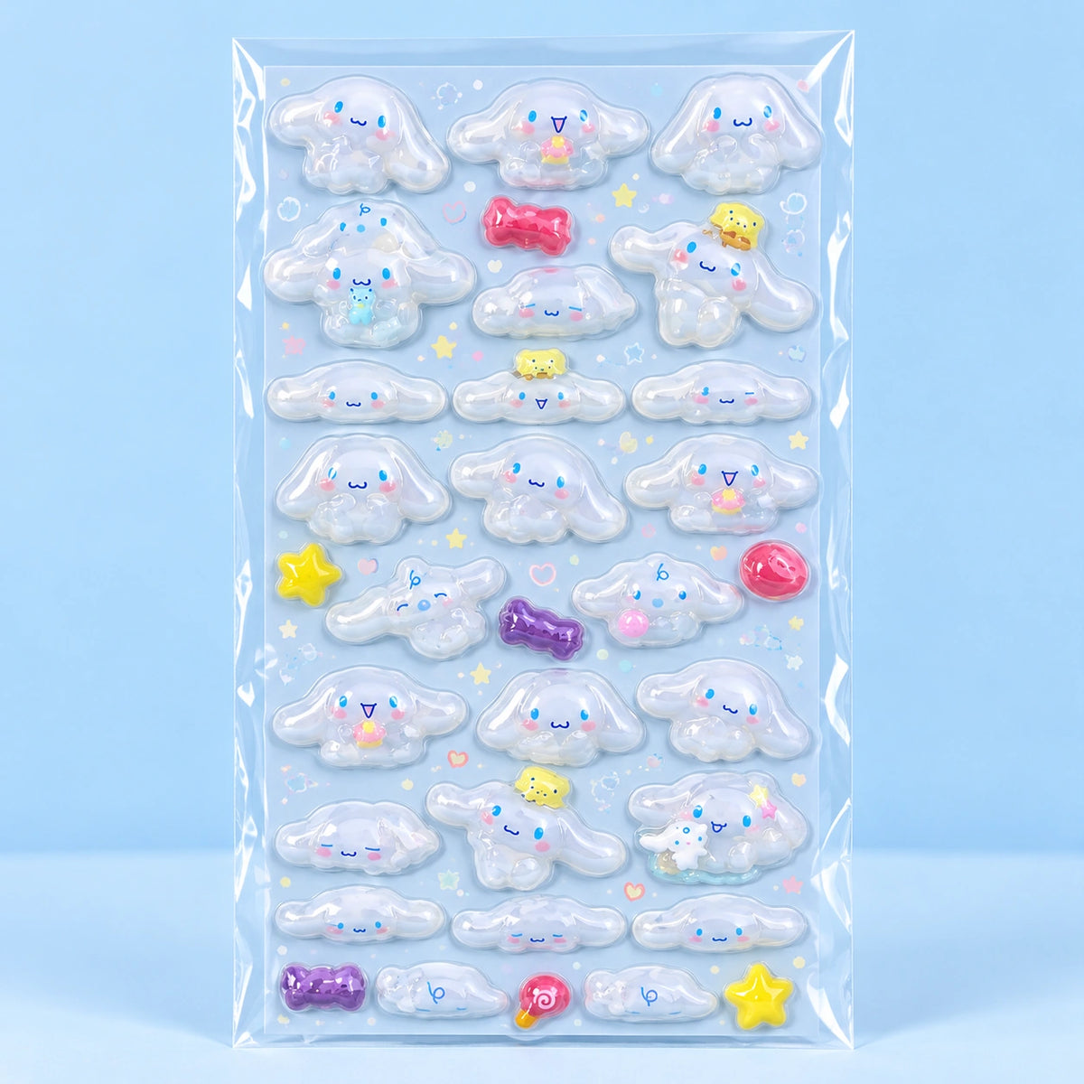 Cloud Puppy 3D Stickersheet