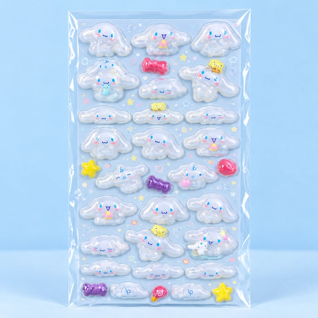 Cloud Puppy 3D Stickersheet