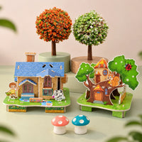 3D Architectural Model Puzzles + Botanical Scenery