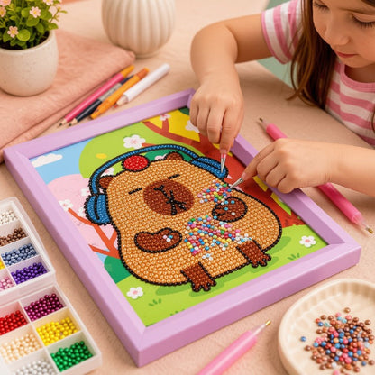 Chill Headphone Bear Diamond Painting Kit (1Pc)