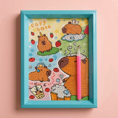 Kawaii Capybara Diamond Painting Kit (1Pc