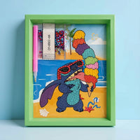 Beach Ice Cream Stitch Diamond Painting Kit (1Pc)