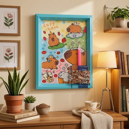 Kawaii Capybara Diamond Painting Kit (1Pc