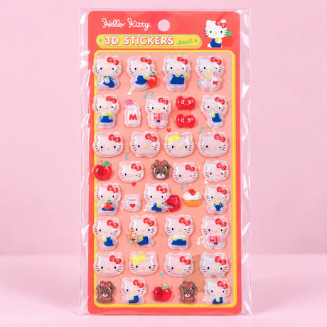 Red Ribbon Kitty 3D Stickersheet