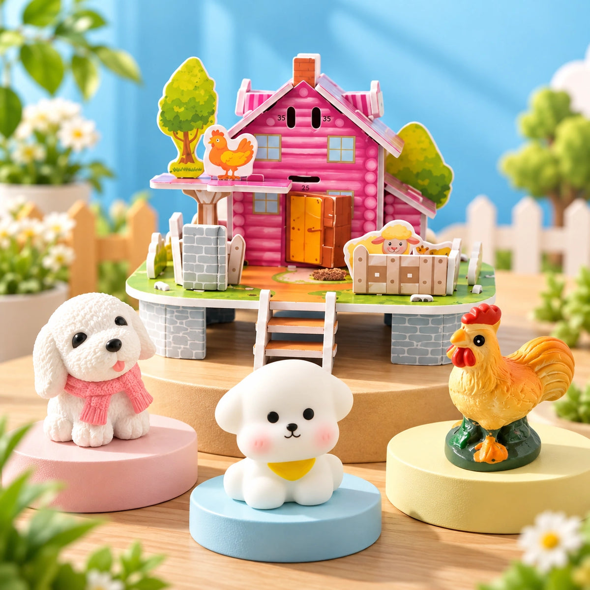 Farmhouse & Cozy Country Pets (4 in 1 set)
