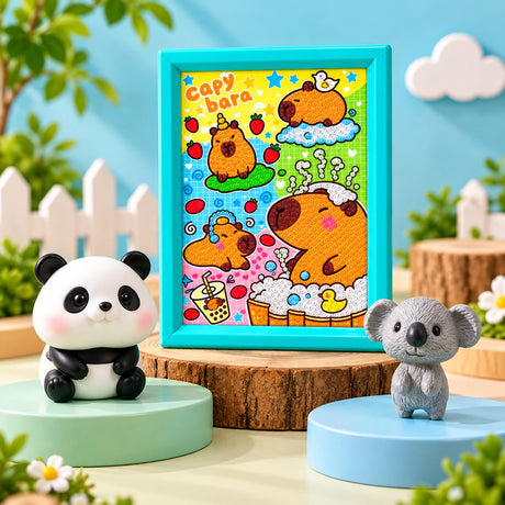 Kawaii Capybara & Cozy Wildlife Pals (3 in 1 set)
