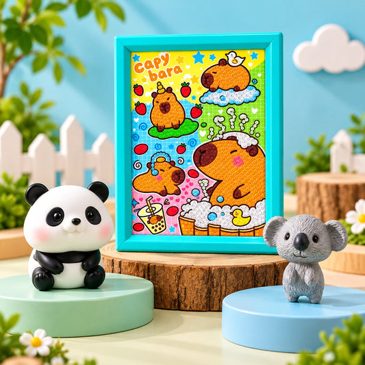 Kawaii Capybara & Cozy Wildlife Pals (3 in 1 set)