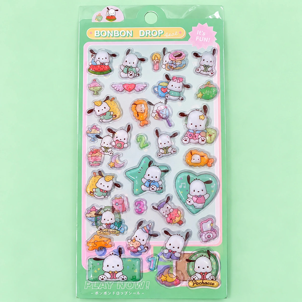 Kawaii Puppy 3D Stickersheet